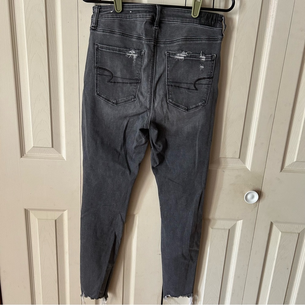 American eagle distressed gray jeans - Picture 3 of 7